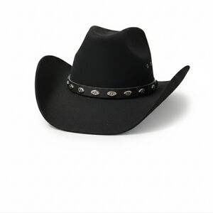 Men's Brown Western Hat with Decorative Band